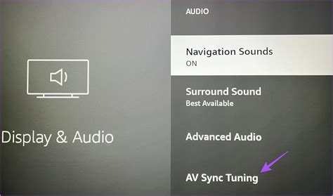 amazon Fire TV sync audio